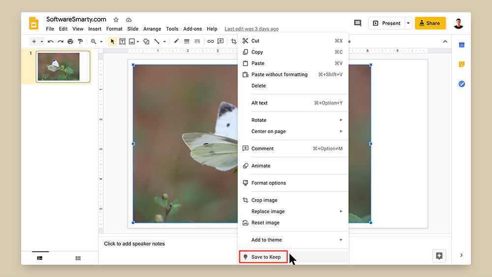 How to Save an Image From Google Slides