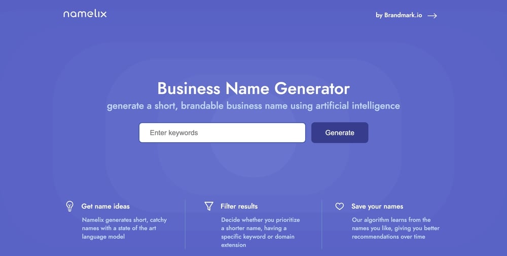 Best Free Blog Name Generators - Namelix
