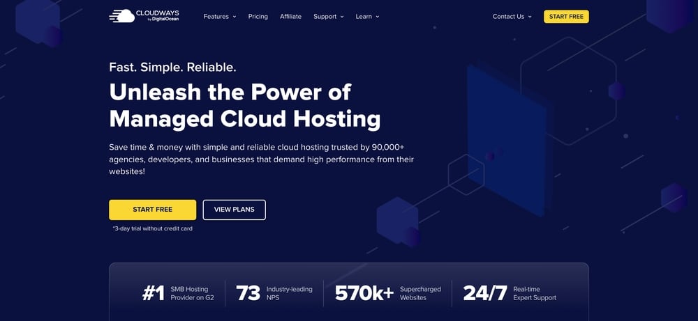Best WordPress Hosting for Bloggers - cloudways