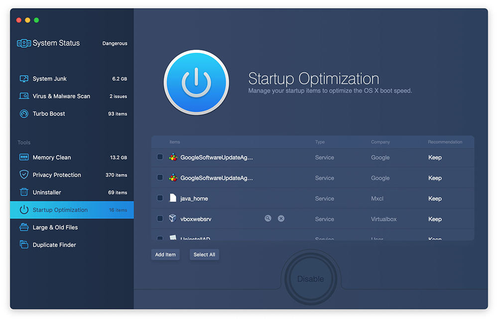 Macbooster-Startup-Optimization