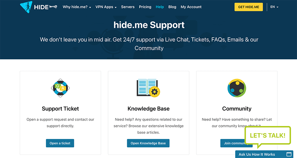 hide.me-support-center