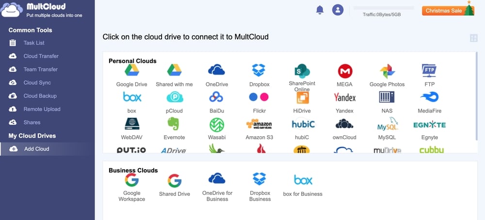 multcloud review - support more than 30 cloud drives